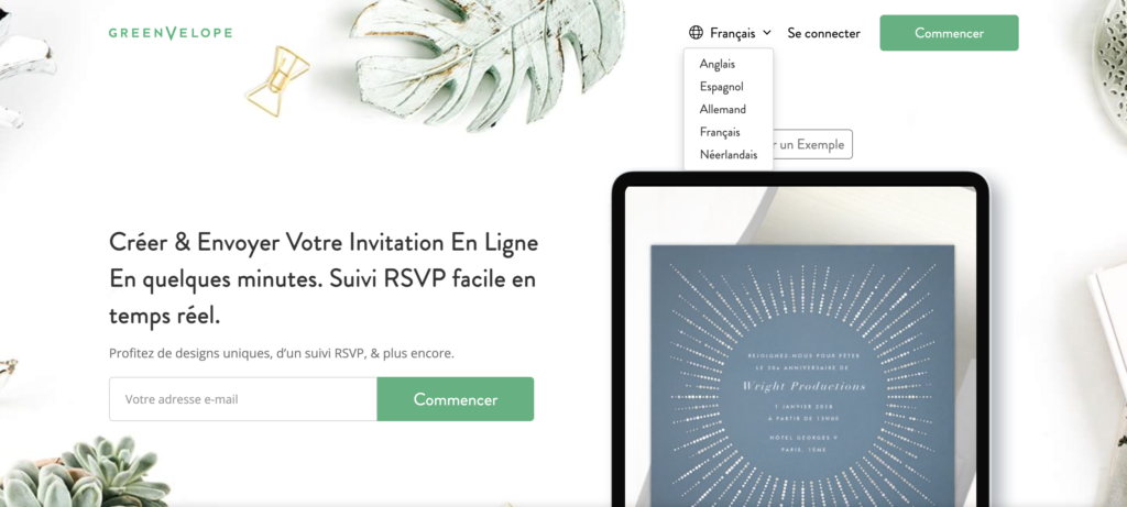 2. GreenVelope - Top 5 des Invitations Virtuelles Mariage